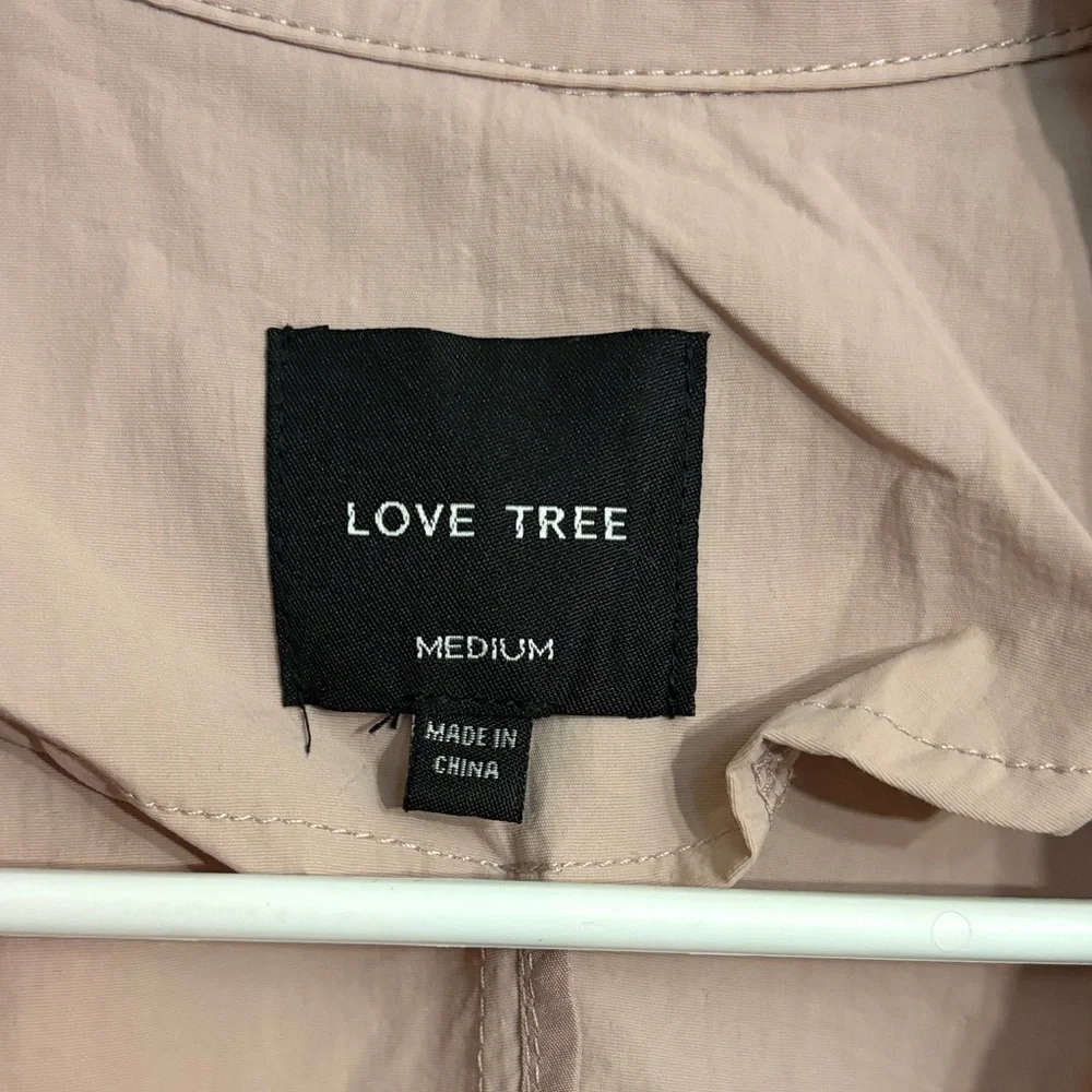 Lovetree Women's Pink Trench Coat size medium - Picture 10 of 11
